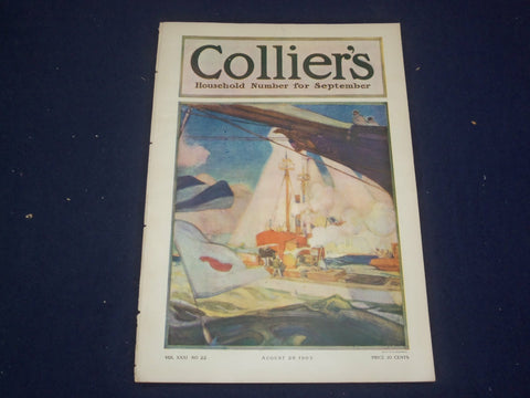 1903 AUGUST 29 COLLIER'S MAGAZINE - HOUSEHOLD NUMBER FOR SEPTEMBER - ST 6677