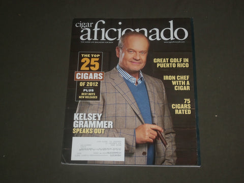 2013 JANUARY/FEBRUARY CIGAR AFICIONADO MAGAZINE - KELSEY GRAMMER COVER - B 4541