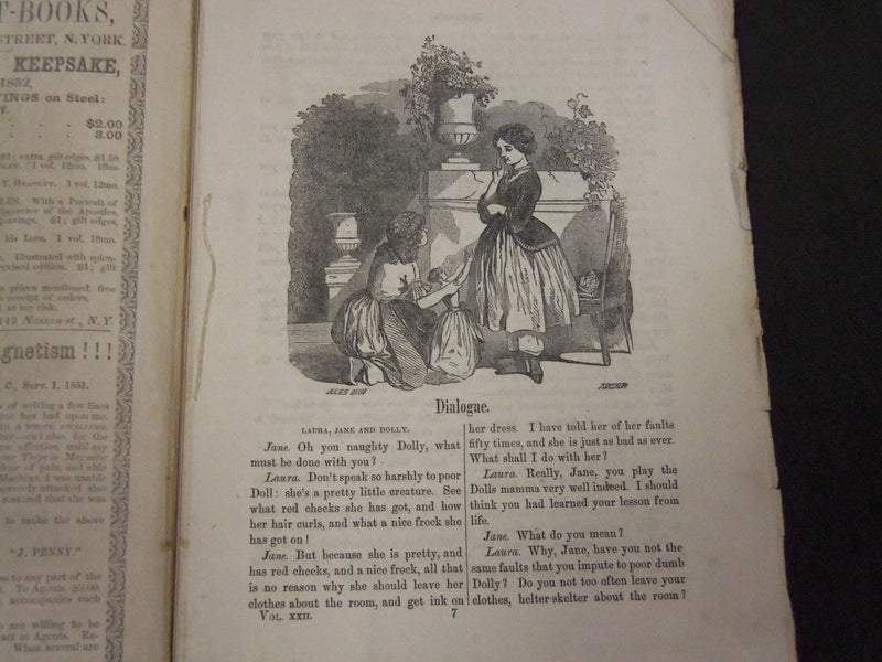 1851 MERRY'S MUSEUM AND PARLEY'S PLAYMATE MAGAZINE LOT OF 11 ISSUES - WR 892