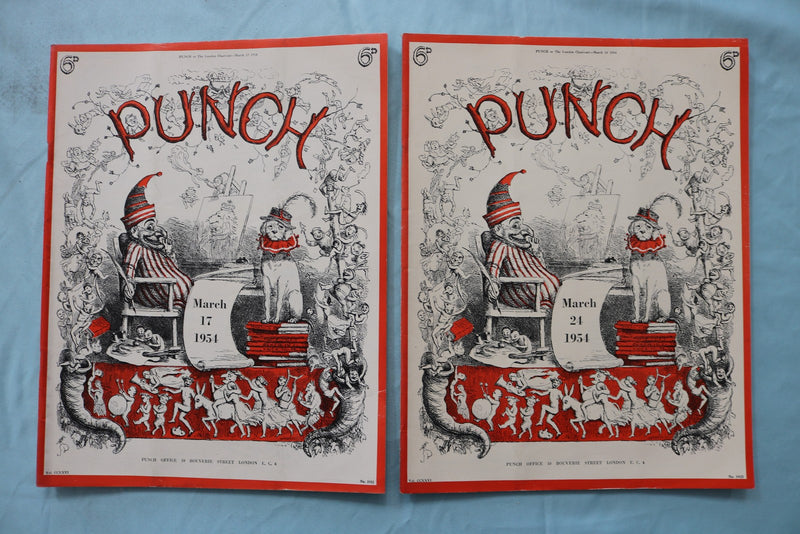 1954 PUNCH MAGAZINE - LOT OF 25 - O 3970