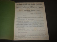 1930 SAMUEL MICHAUD ORNANS DEFENSE CONTRE L'INCENDIE FRENCH CATALOGUE - FR 501