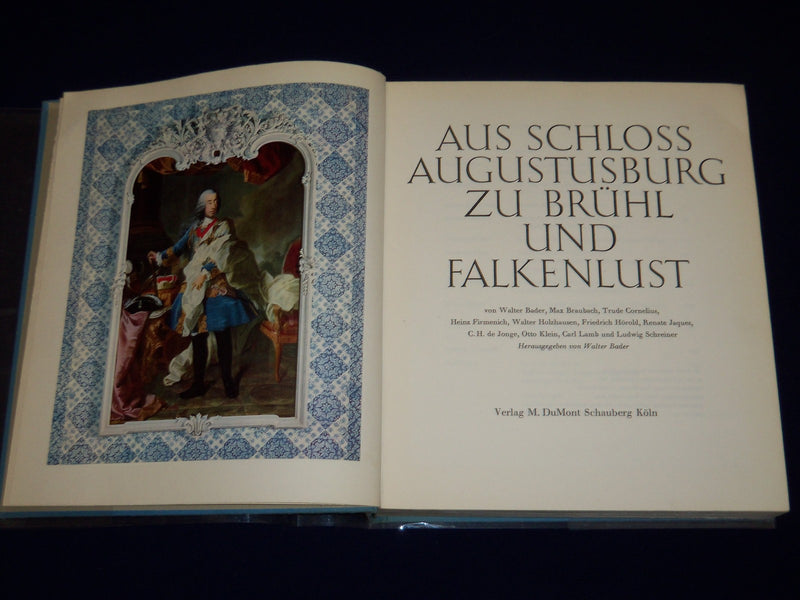 1961 AUS SCHLOSS AUGUSTUSBURG ZU BRUHL UND FALKENLUST GERMAN BOOK - KD 3433