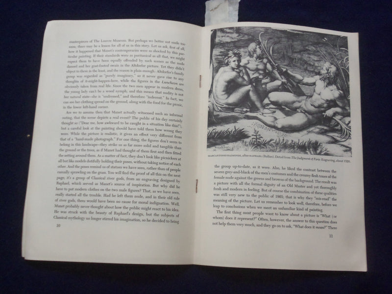 1953 HOW TO APPRECIATE ART SOFTCOVER BOOK BY H.W. JANSON - J 9645