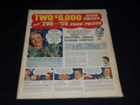 1939 OCTOBER MCCALL'S MAGAZINE NICE COVER & FULL PAGE ADS - E 1302