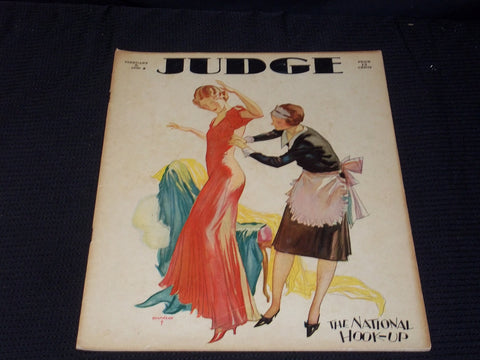 1930 FEBRUARY 8 JUDGE MAGAZINE - NATIONAL HOOK-UP FRONT COVER - E 4710