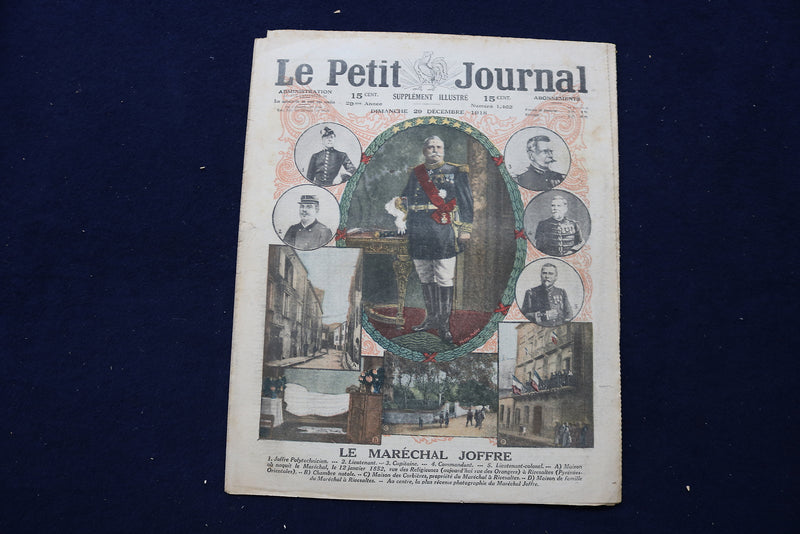1918 DEC 29 LE PETIT JOURNAL SUPPLEMENT ILLUSTRE MAGAZINE - JOFFRE - NP 8830