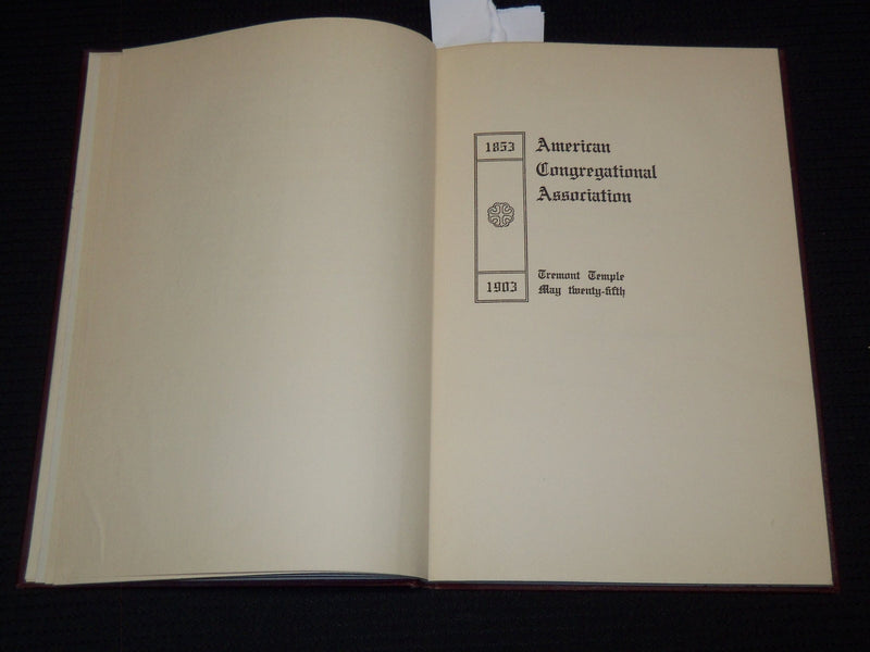 1903 AMERICAN CONGREGATIONAL ASSOCIATION 50TH ANNIVERSARY - BOSTON - KD 7798