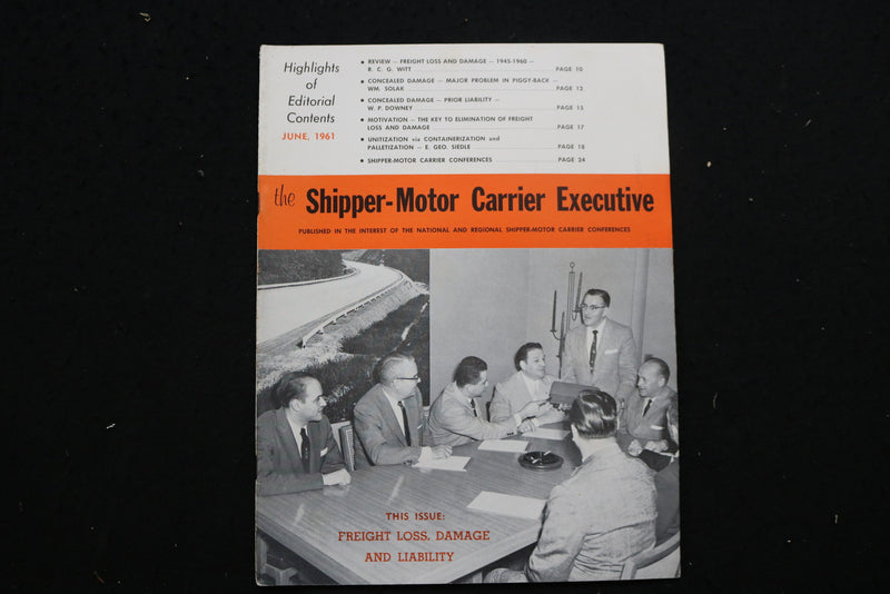 1961 JUNE SHIPPER-MOTOR CARRIER EXECUTIVE MAGAZINE - SP 4181Y