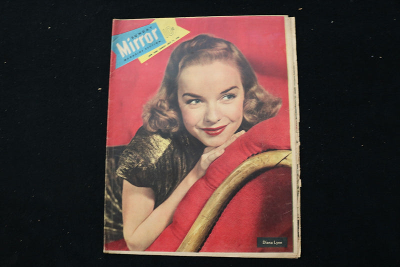 1948 JULY 11 SUNDAY MIRROR MAGAZINE - DIANA LYNN COVER - E 26278
