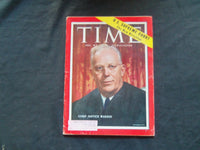 1957 JULY 1 TIME MAGAZINE - CHIEF JUSTICE EARL WARREN - T 1596