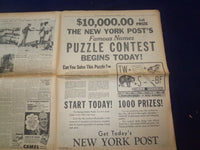 1942 NOV 9 NEW YORK TIMES - U.S. SEIZES AFRICAN BEACHHEADS AND AIRPORTS- NP 6514