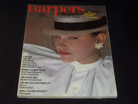 1980 MAY HARPERS & QUEEN MAGAZINE - NICE FASHION FRONT COVER - E 5629