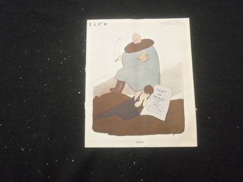 1916 JUNE 22 LIFE MAGAZINE- NEMESIS - REST IN PEACE, HERE LIES UNCLE SAM- L 763L