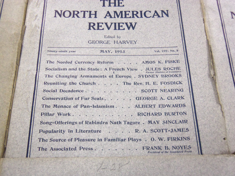 1930 NORTH AMERICAN REVIEW LOT OF 6 ISSUES - GREAT STORIES/ARTICLES - WR 664