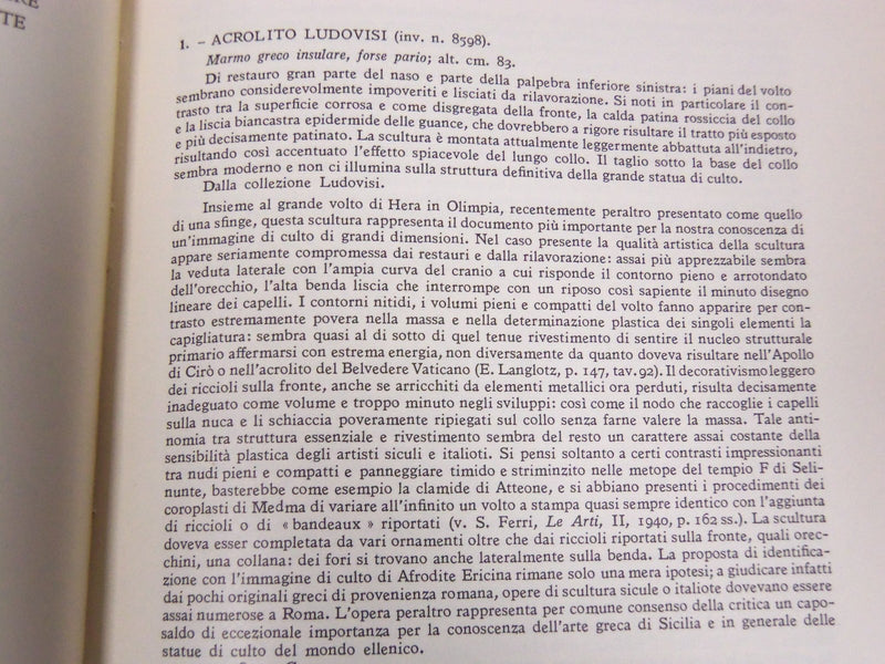 1953 MUSEO NAZIONALE ROMANO BY ENRICO PARIBENI ITALIAN BOOK - PHOTOS - KD 2061