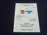 1988 DEC 4 MID AMERICA BOWL PROGRAM -LEES-MCRAE COL. VS. NE OKLAHOMA A&M-ST 659H