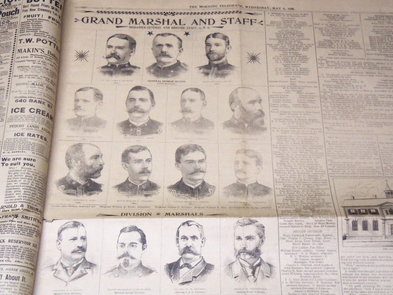 1896 MAY 6 MORNING TELEGRAPH NEWSPAPER - 250TH ANNIVERSARY - NP 2152F