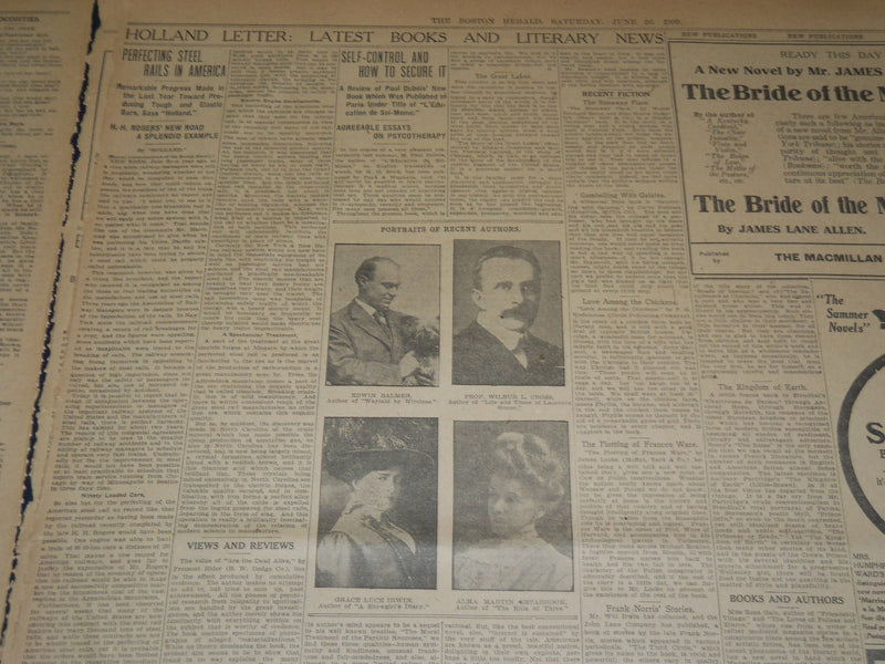 1909 JUNE 26 THE BOSTON HERALD - HARVARD HOST TO THOUSANDS AT CLASS DAY - BH 369
