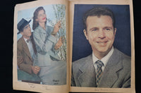 1940'S COLOROTO MOVIE STARS SCRAPBOOK - JIMMY DURANTE - INGRID BERGMAN - E 24935