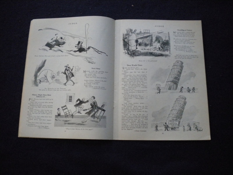 1930 DECEMBER 6 JUDGE MAGAZINE - THE FIRST SNOWFALL -LENZ BRIDGE CONTEST- B 438N