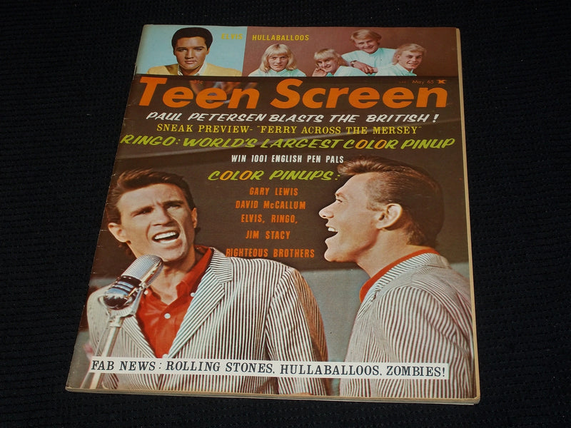 1965 MAY TEEN SCREEN MAGAZINE - GARY LEWIS FRONT COVER - E 3882