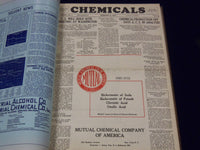 1933 JAN-DEC CHEMICALS MAGAZINE BOUND VOLUME PRICE TRENDS IMPORTS ADS - KD 661