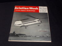 1958 JULY 14 AVIATION WEEK MAGAZINE - VERTOL 107 HELICOPTER COVER - E 7027