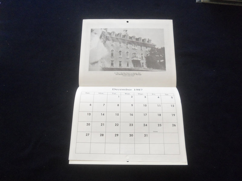1987 HISTORICAL CALENDAR - JACKSON COUNTY, IOWA HISTORICAL SOCIETY - J 8369