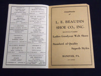 1941 THE BARS AND STRIPES MINSTREL PROGRAM - HANOVER, PENNSYLVANIA - J 8982