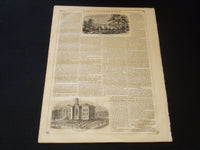 1858 JANUARY 2 LIFE ILLUSTRATED NEWSPAPER - PUBLIC BUILDINGS IN NY - NP 5904