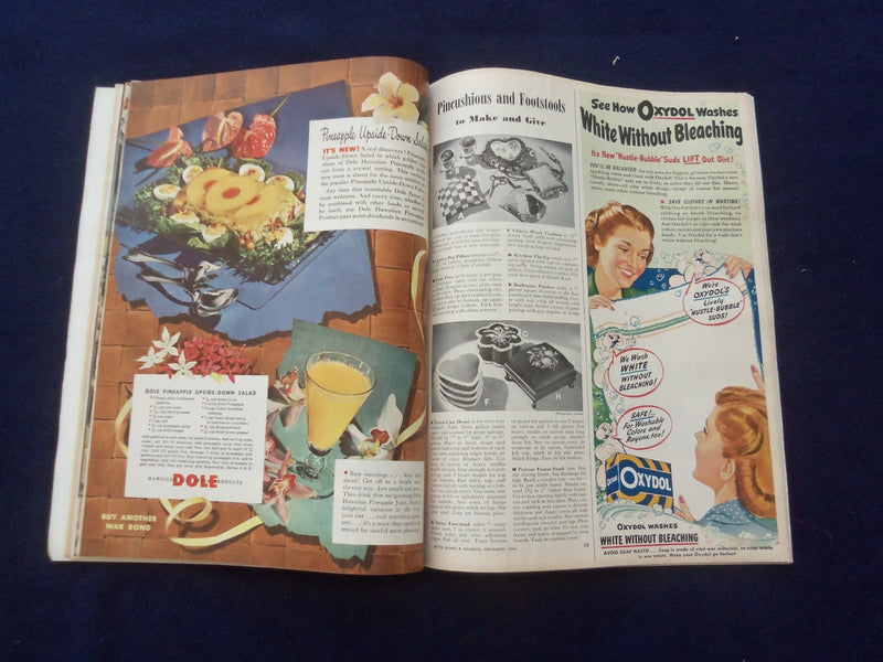 1944 NOVEMBER BETTER HOMES & GARDENS MAGAZINE -COCA-COLA AD BACK COVER- SP 6118C