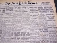 1934 DECEMBER 31 NEW YORK TIMES - RESCUERS NEAR 4 ON ADIRONDACKS - NT 4213