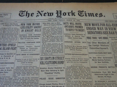 1930 MARCH 28 NEW YORK TIMES - HELEN KELLER ASKS FOR BLIND - NT 5692