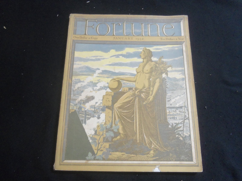 1932 JANUARY FORTUNE MAGAZINE - GREAT COVER, STORIES & ADS - F 845