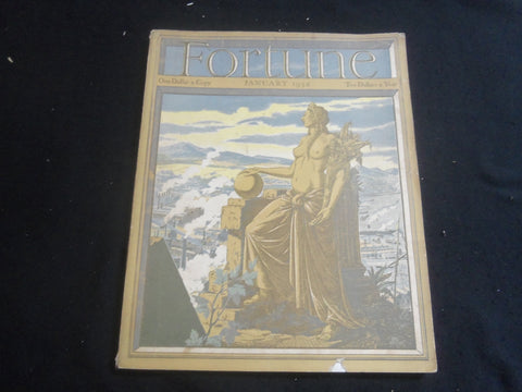 1932 JANUARY FORTUNE MAGAZINE - GREAT COVER, STORIES & ADS - F 845