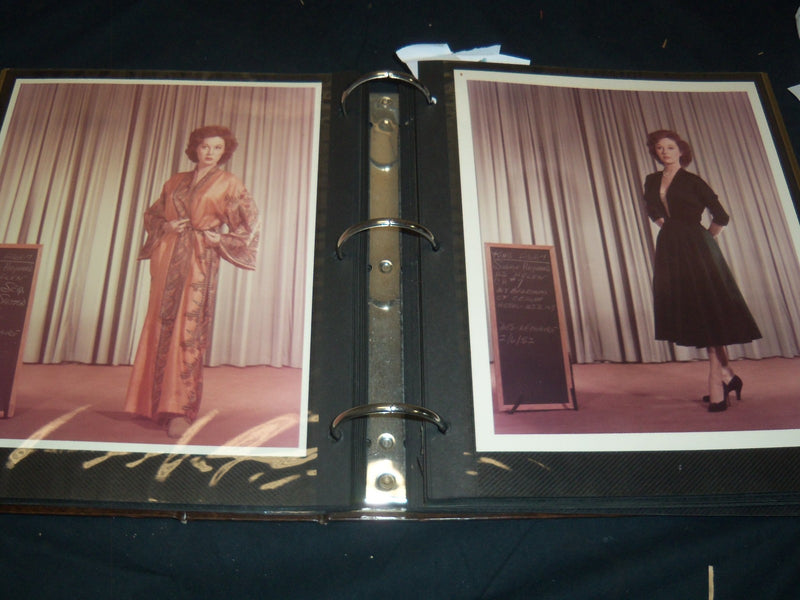 SUSAN HAYWARD 3 RING BINDER SCRAPBOOK - HOLLYWOOD - GREAT PHOTOS - 5A