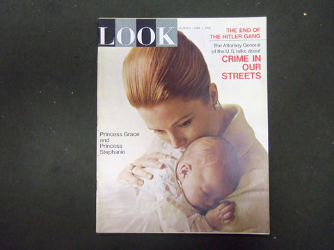 1965 JUNE 1 LOOK MAGAZINE - PRINCESS GRACE AND PRINCESS STEPHANIE - ST 2906