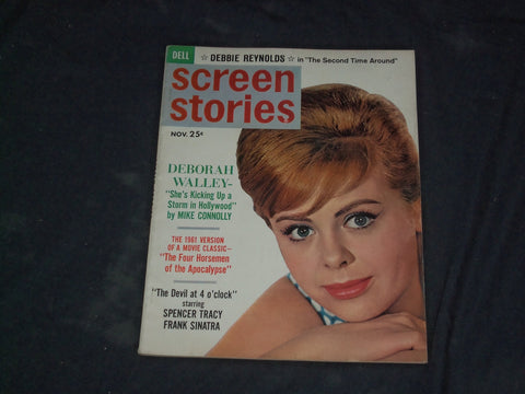 1961 NOVEMBER SCREEN STORIES MAGAZINE - DEBORARH WALLEY COVER - CW 687