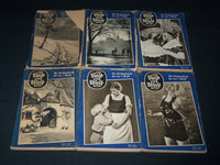 1937 VOLK UND WELT PEOPLE AND THE WORLD MAGAZINE LOT OF 6 ISSUES - WR 1106