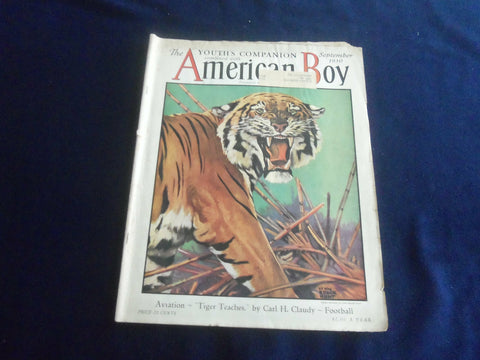 1930 SEPTEMBER AMERICAN BOY MAGAZINE-NICE COVER, STORIES, ILLUSTRATIONS- ST 7053