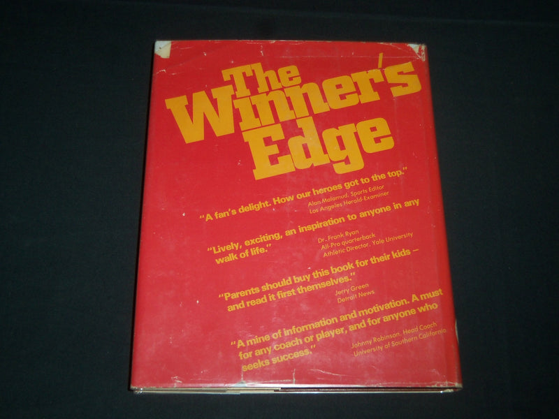 1980 THE WINNER'S EDGE BOOK SIGNED BY BOB OATES JR. - HARDCOVER - KD 5509