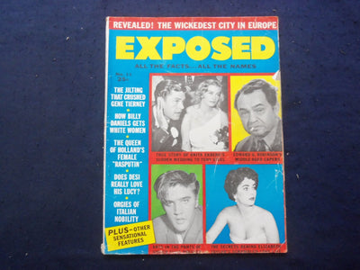 1956 NOVEMBER EXPOSED MAGAZINE - ELVIS-ELIZABETH TAYLOR-ANITA EKBERG - SP 4781M