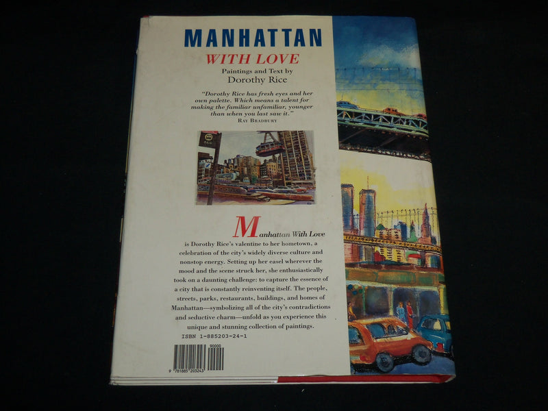 1995 MANHATTAN WITH LOVE HARDCOVER BOOK SIGNED BY DOROTHY RICE - R 703V