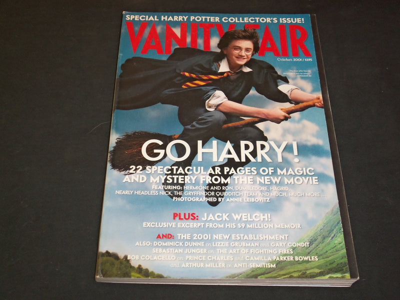 2001 OCTOBER VANITY FAIR MAGAZINE - HARRY POTTER, PHOTO BY LEIBOVITZ - SP 4971