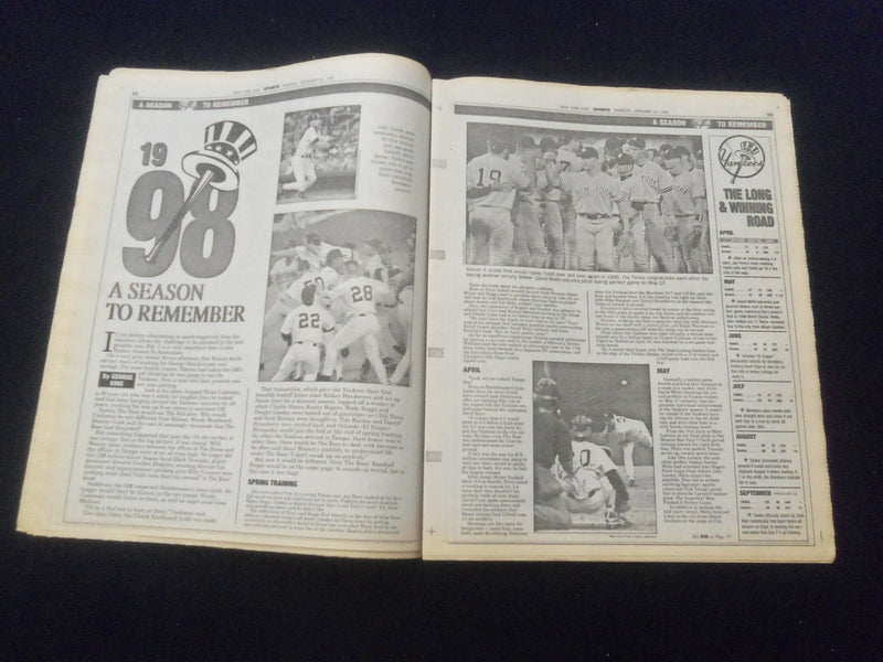 1998 SEP 24 NEW YORK POST NEWSPAPER - SAMMY SOSA HITS HR #S 64 & 65 - NP 6076