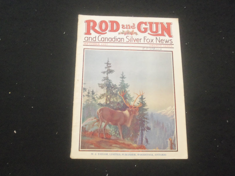 1927 SEPETMBER ROD AND GUN MAGAZINE - NICE COVER, ARTICLES & PHOTOS - SP 6377G
