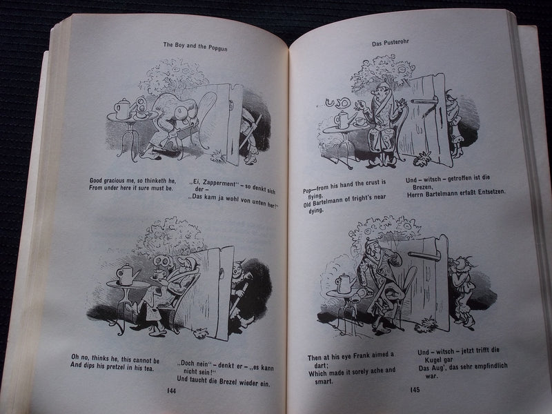 1962 MAX AND MORITZ SOFTCOVER BOOK BY WILHELM BUSCH - KD 7585