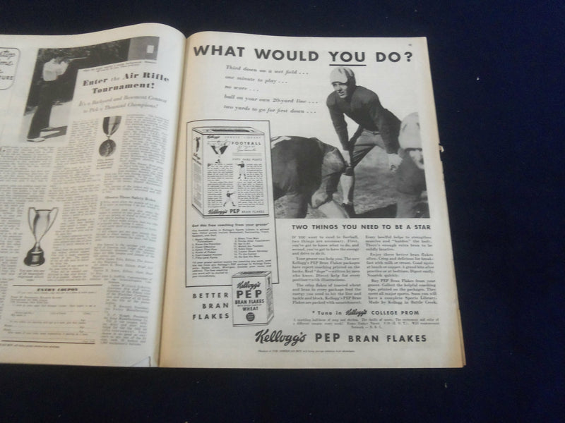 1935 OCTOBER AMERICAN BOY MAGAZINE - MILL IN THE WOODS - ST 7091