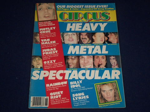 1984 APRIL 30 CIRCUS MAGAZINE - HEAVY METAL SPECTACULAR - GREAT PHOTOS - J 462