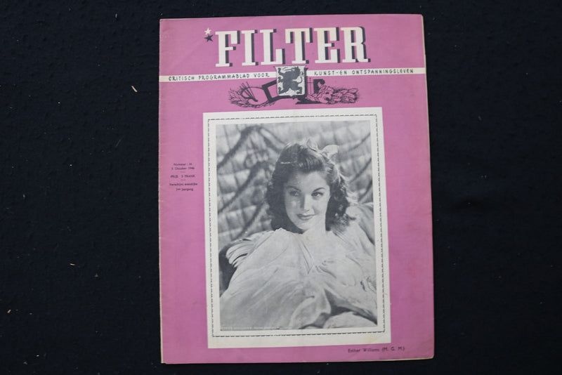 1946 OCTOBER 5 FILTER MAGAZINE - ESTHER WILLIAMS COVER - E 25090
